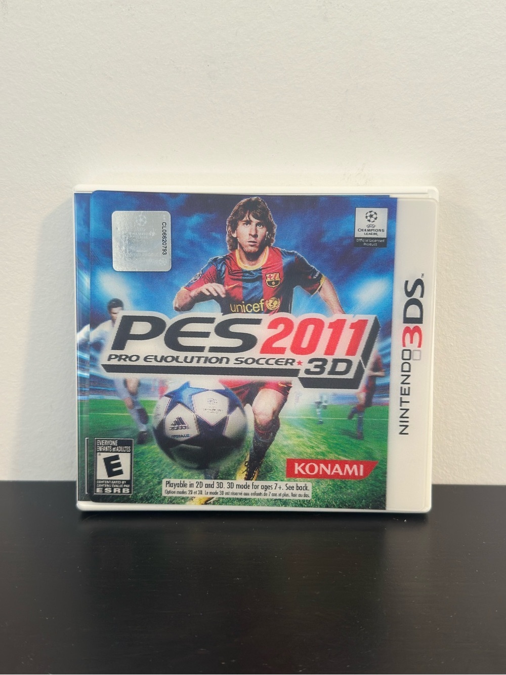 PES 2011 Pro Evolution Soccer 3D Nintendo 3DS Complete CIB Holographic Cover